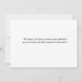 Summer Bouquet Flat Save the Date Card (Rückseite)