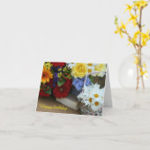 Summer Bouquet Geburtstagskarte Falten Grußkarte Karte (Gelbe Blume)