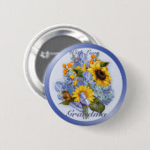 Summer Bouquet - Oma Button (Vorne & Hinten)