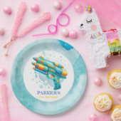 Summer Boy Birthday Water Gun Custom Pappteller (Party)