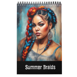 Summer Braids Fantasy Modern Art Kalender