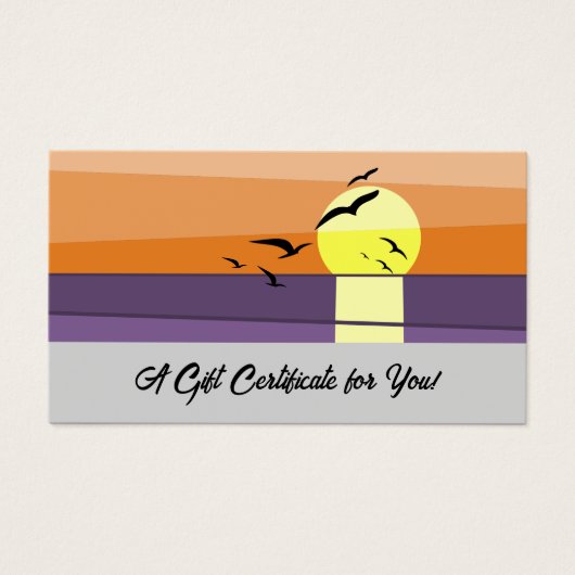 Summer Branding ・ Script ・ Sunset Geschenkzertifik (Vorderseite)