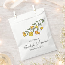 Summer Brautparty Gefälligkeitstaschen mit gelber