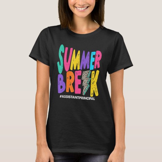 Summer Break Assistant Haupt Sommerurlaub H T-Shirt (Vorderseite)