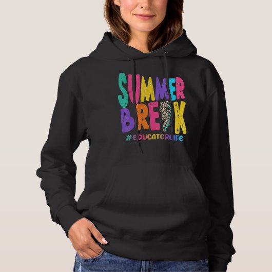 Summer Break Educational Life Sub Leopard Lehre Hoodie (Vorderseite)