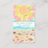 Summer Break Klassenkameraden Calling Card Telefonnummerkarte (Vorderseite)