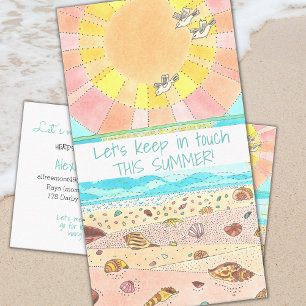 Summer Break Klassenkameraden Calling Card Telefonnummerkarte