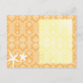 Summer Breeze Beach Hochzeit Save the Date Ankündigungspostkarte (Rückseite)