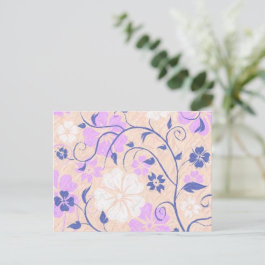 Summer Breeze Floral Collection Postkarte (Stehend Vorderseite)
