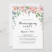 Summer Breeze Floral Housewarming Party Einladung (Vorderseite)