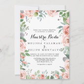 Summer Breeze Floral Nuestra Boda Wedding Einladung (Vorderseite)