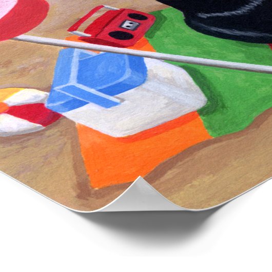 Summer Breeze Labradors Artwork Poster (Ecke)