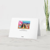 Summer Breeze Labradors Painting Karte (Rückseite)