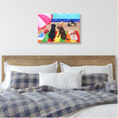 Summer Breeze Labradors Painting Leinwanddruck (Insitu (Schlafzimmer))