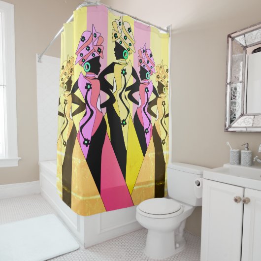 Summer Breeze Nubian African Queens Duschvorhang (Beispiel)