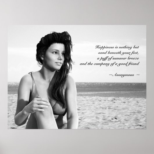 Summer Breeze Poster mit individualisierbarer Quot (Vorne)