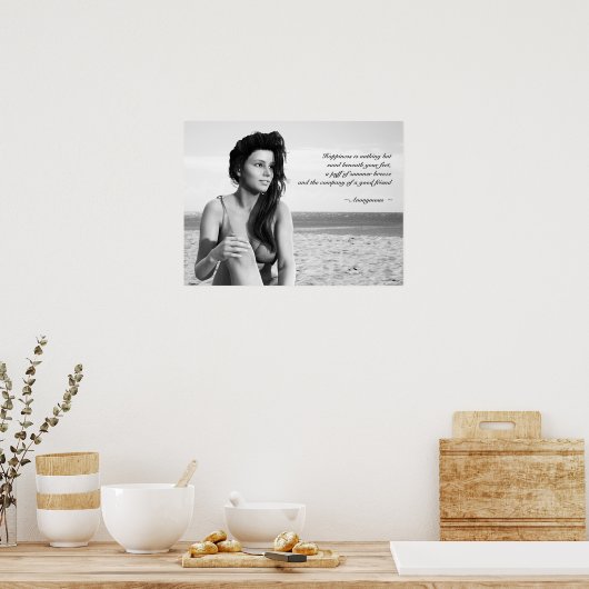 Summer Breeze Poster mit individualisierbarer Quot (Küche)