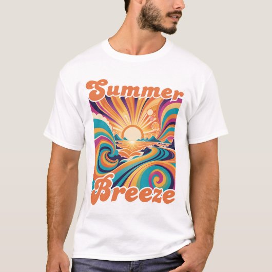 Summer Breeze Retro Graphic Shirt (Vorderseite)