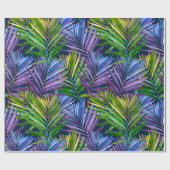 Summer Breeze Tropical Beach Palms Geschenkpapier (Flach)