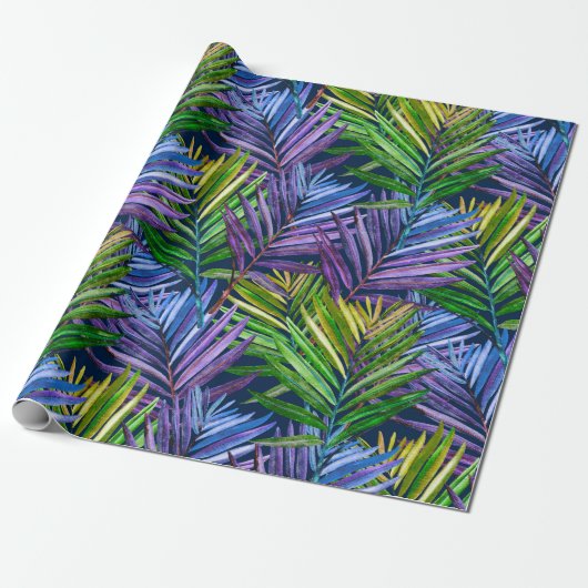 Summer Breeze Tropical Beach Palms Geschenkpapier (Ungerollt)
