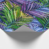 Summer Breeze Tropical Beach Palms Geschenkpapier (Ecke)