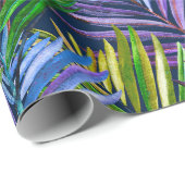 Summer Breeze Tropical Beach Palms Geschenkpapier (Rolleneckpunkt)