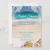 Summer Bridal Dusche von Ocean Beach Einladung (Vorderseite)