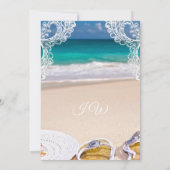 Summer Bridal Dusche von Ocean Beach Einladung (Rückseite)