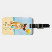 Summer Brussels Griffon Gepäckanhänger (Vorderseite horizontal)