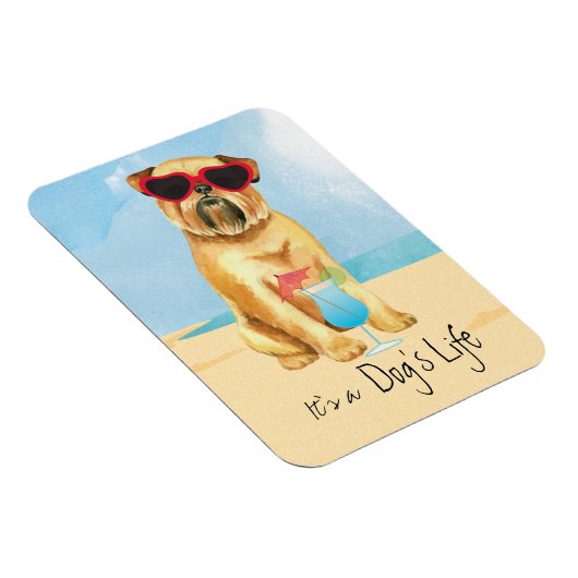 Summer Brussels Griffon Magnet (Rechte Seite)