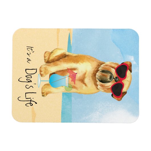 Summer Brussels Griffon Magnet (Horizontal)