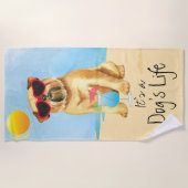 Summer Brussels Griffon Strandtuch (Vorderseite)