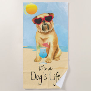 Summer Brussels Griffon Strandtuch