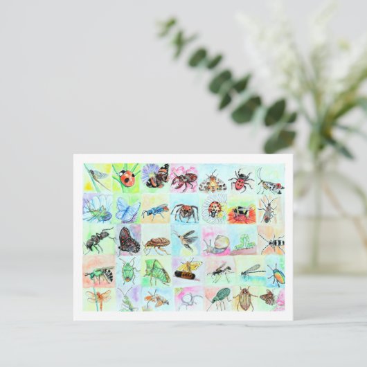 Summer Buggin Collection Postkarte (Stehend Vorderseite)