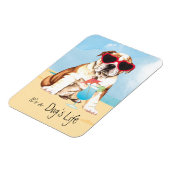 Summer Bulldog Magnet (Linke Seite)