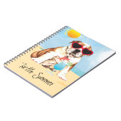 Summer Bulldog Notizblock (Linke Seite)