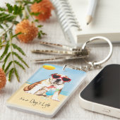 Summer Bulldog Schlüsselanhänger (Vorderseite rechts)