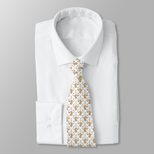 Summer Bumble Bee Neck Tie Krawatte (Gebunden)