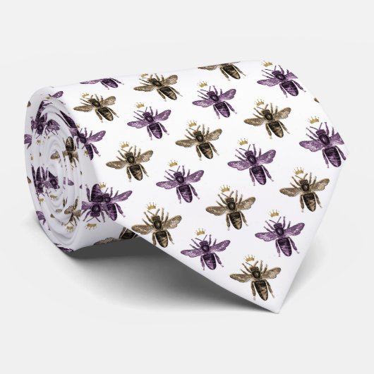 Summer Bumble Bee Neck Tie Krawatte (Gerollt)