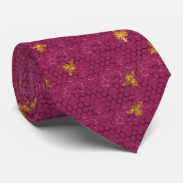 Summer Bumble Bee Neck Tie Krawatte