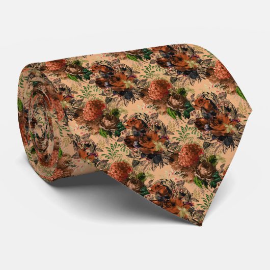 Summer Bumble Bee Neck Tie Krawatte (Gerollt)