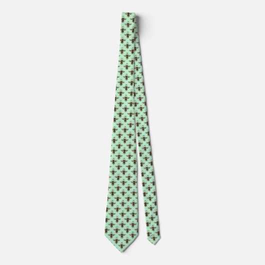 Summer Bumble Bee Neck Tie Krawatte (Vorderseite)