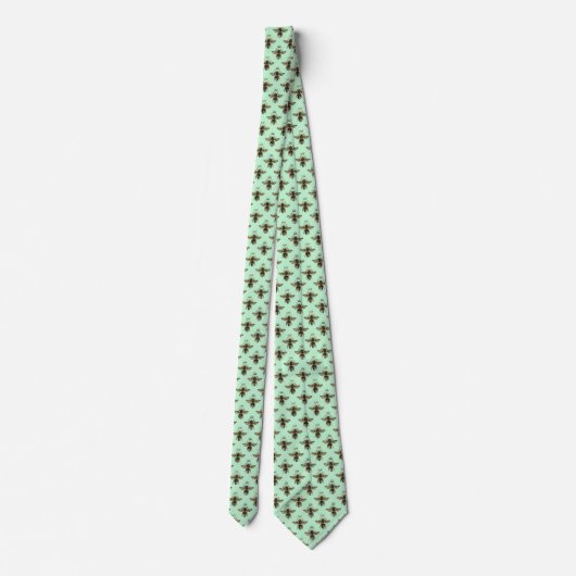 Summer Bumble Bee Neck Tie Krawatte (Rückseite)