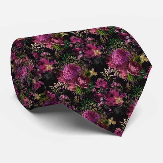 Summer Bumble Bee Neck Tie Krawatte (Gerollt)