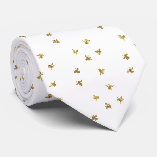 Summer Bumble Bee Neck Tie Krawatte (Gerollt)
