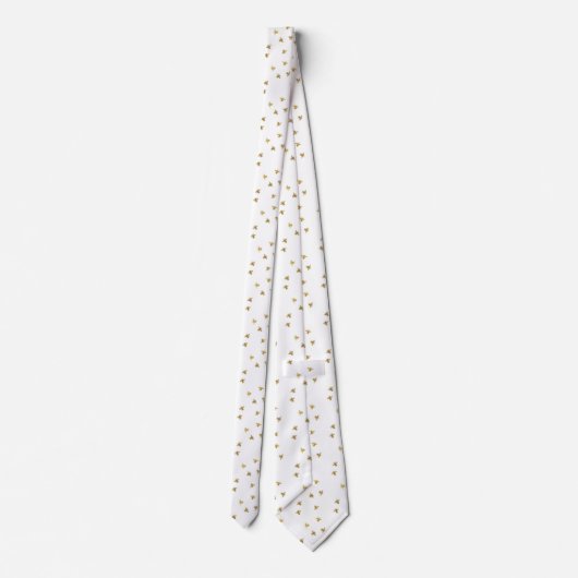 Summer Bumble Bee Neck Tie Krawatte (Rückseite)