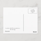 Summer Butterfly Blues Postkarte (Rückseite)