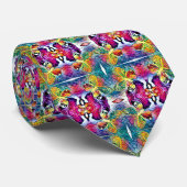 Summer Butterfly Neck Tie Krawatte (Gerollt)