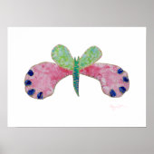 Summer Butterfly Print Poster (Vorne)