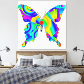 Summer Butterfly Stretched Canvas Print Leinwanddruck (Insitu (Schlafzimmer))